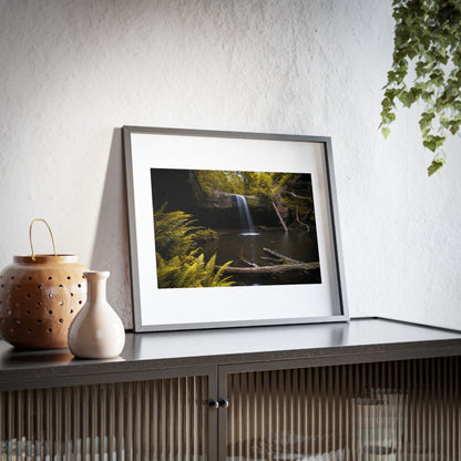 The beautiful Lower Kalimna Falls printed on a matte framed poster