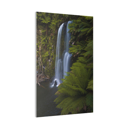 The beautiful Beauchamp Falls printed on a stretched matte canvas