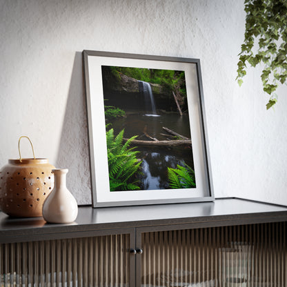 The beautiful Lower Kalimna Falls printed on a matte framed poster