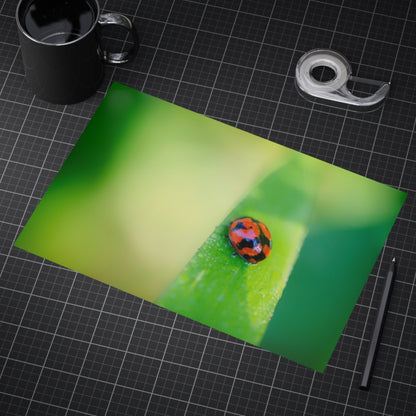 A macro print of a beautiful lady bug