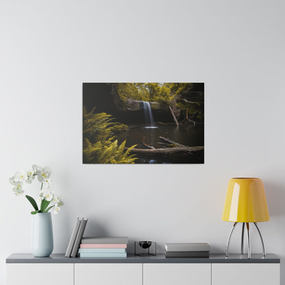 The beautiful Lower Kalimna Falls printed in a stretched matte canvas