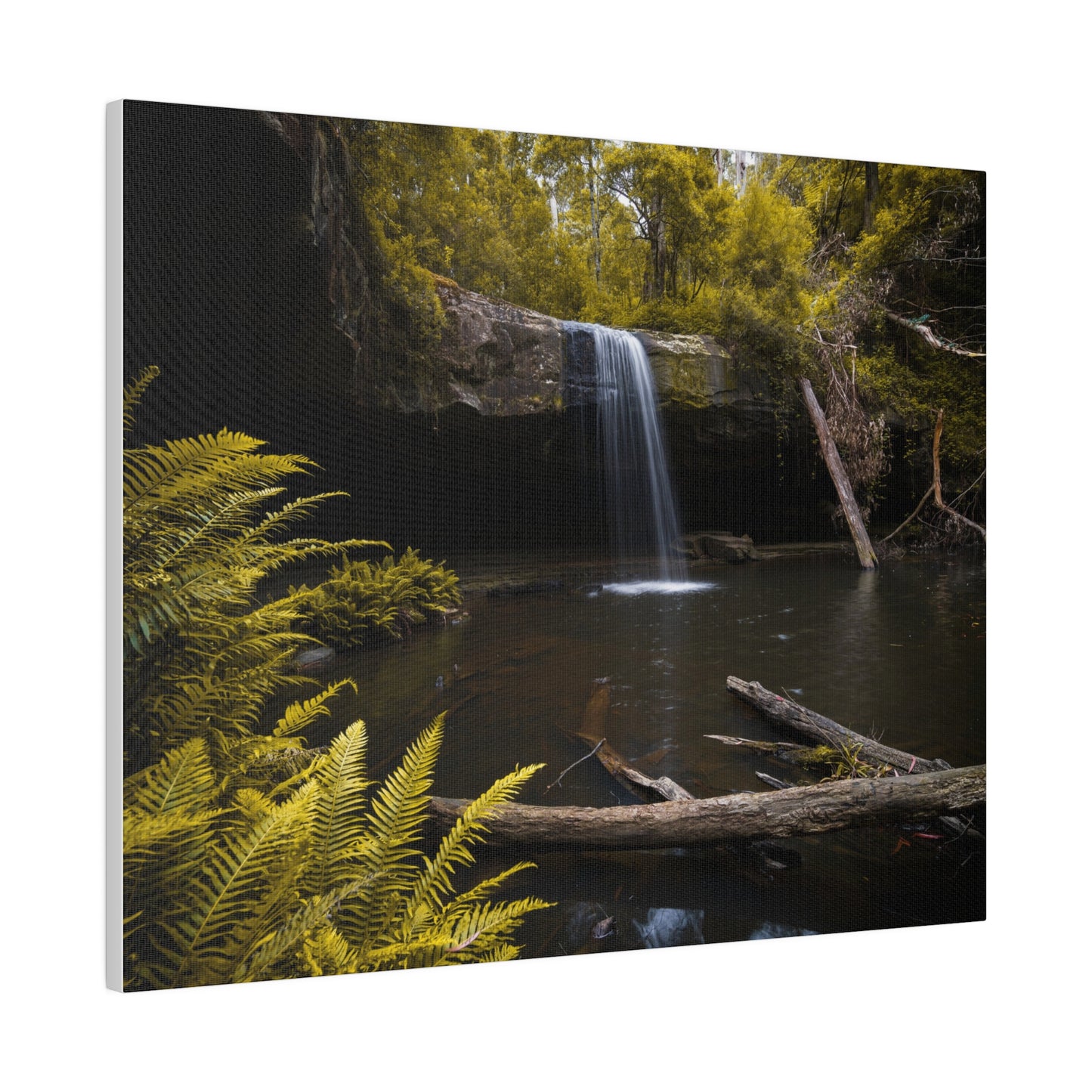 The beautiful Lower Kalimna Falls printed in a stretched matte canvas