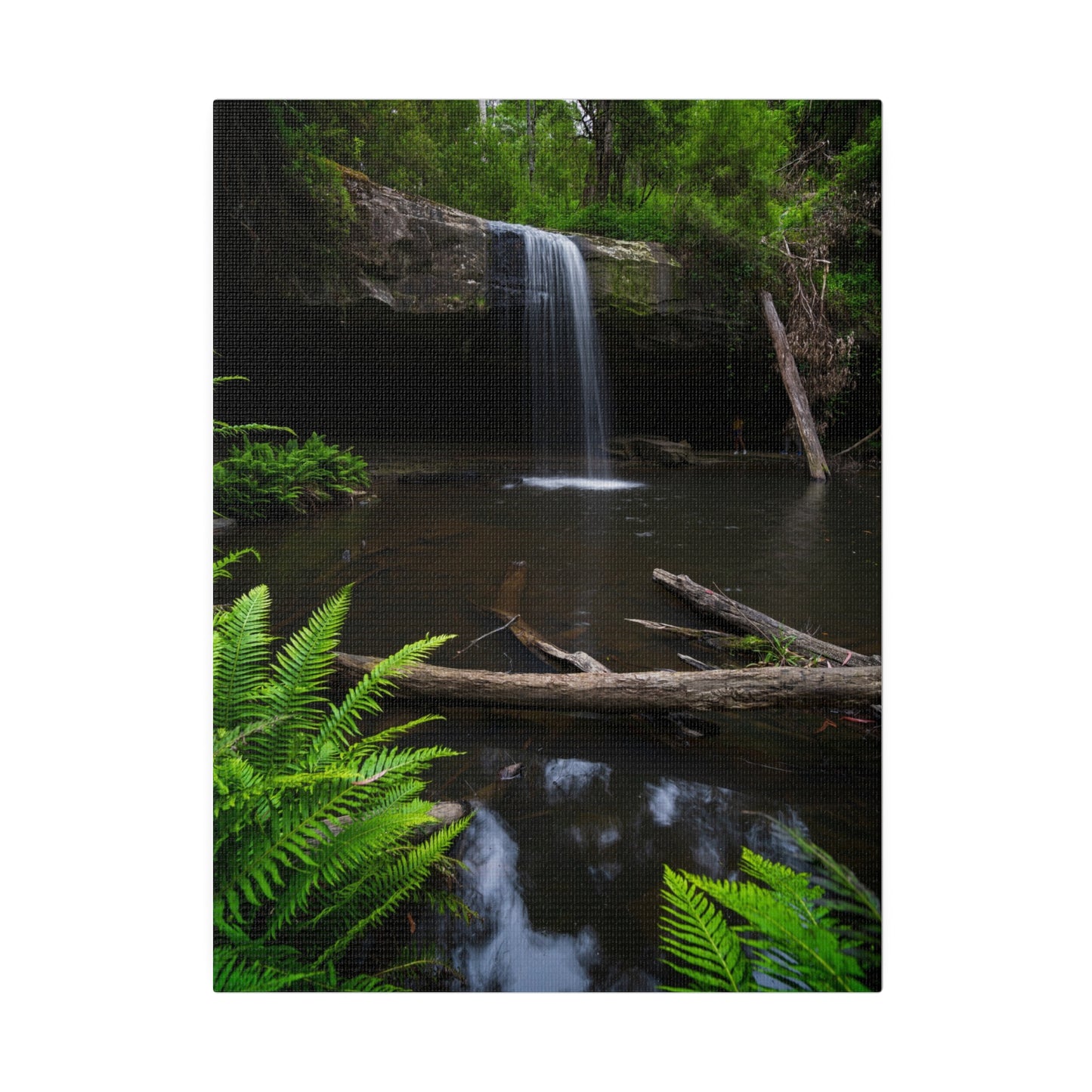 The beautiful Lower Kalimna Falls printed on a stretched matte canvas