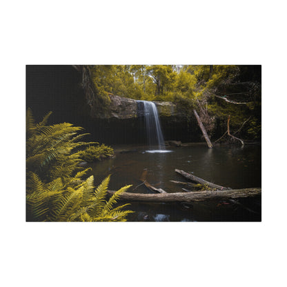 The beautiful Lower Kalimna Falls printed in a stretched matte canvas