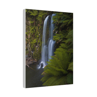 The beautiful Beauchamp Falls printed on a stretched matte canvas