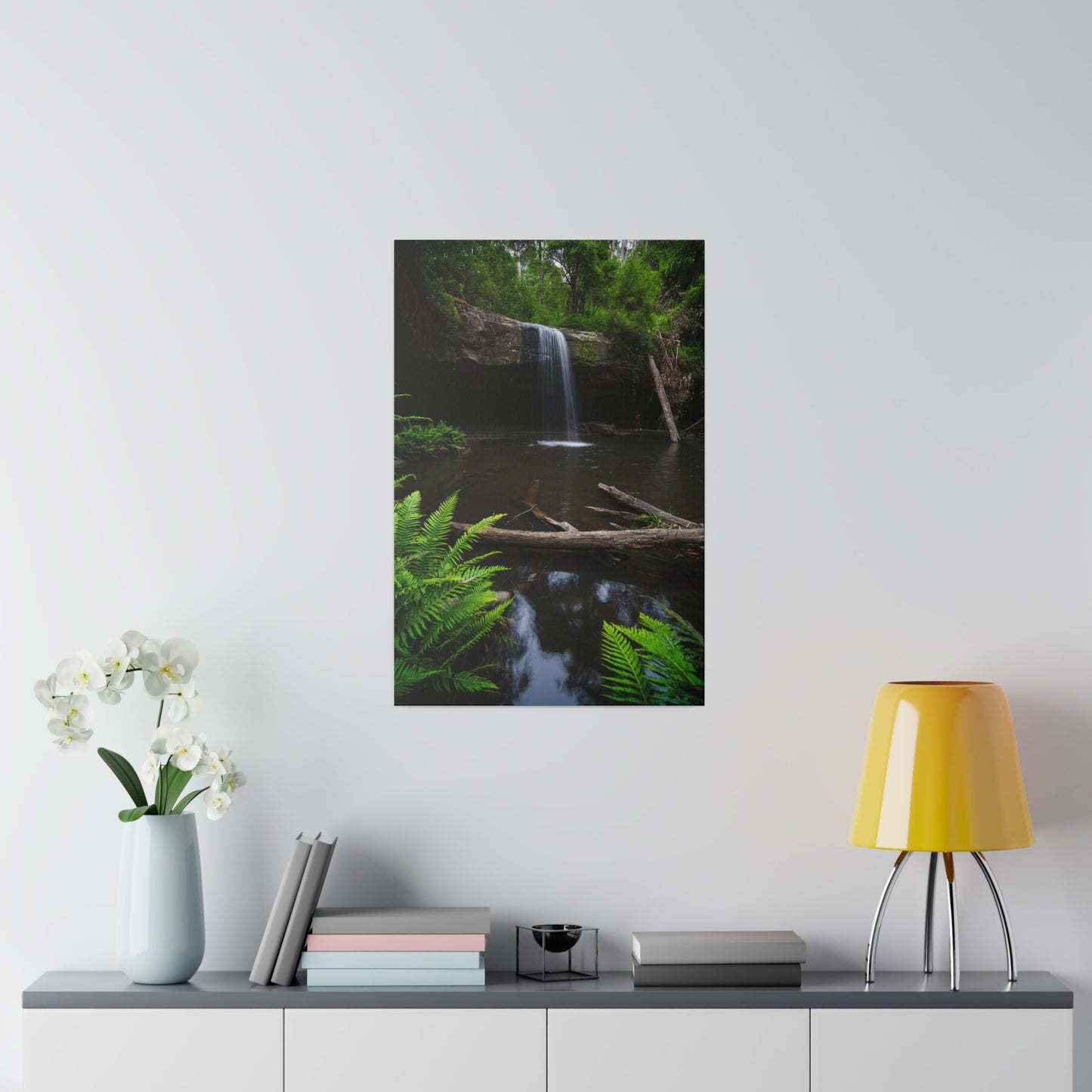 The beautiful Lower Kalimna Falls printed on a stretched matte canvas