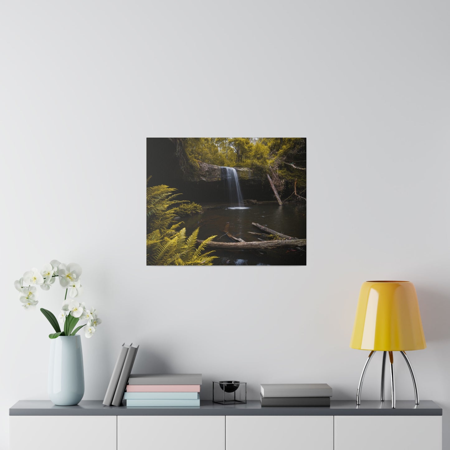 The beautiful Lower Kalimna Falls printed in a stretched matte canvas