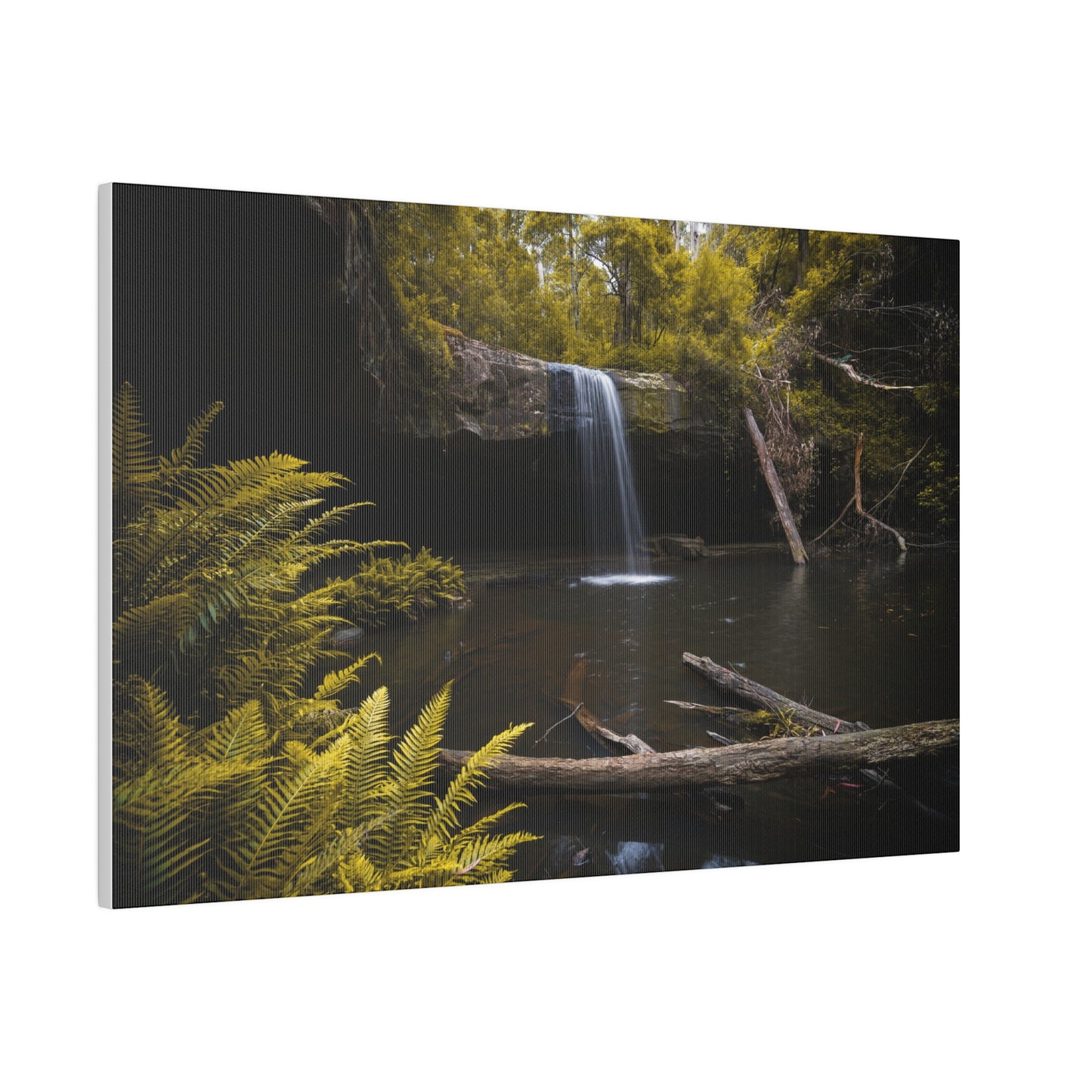 The beautiful Lower Kalimna Falls printed in a stretched matte canvas