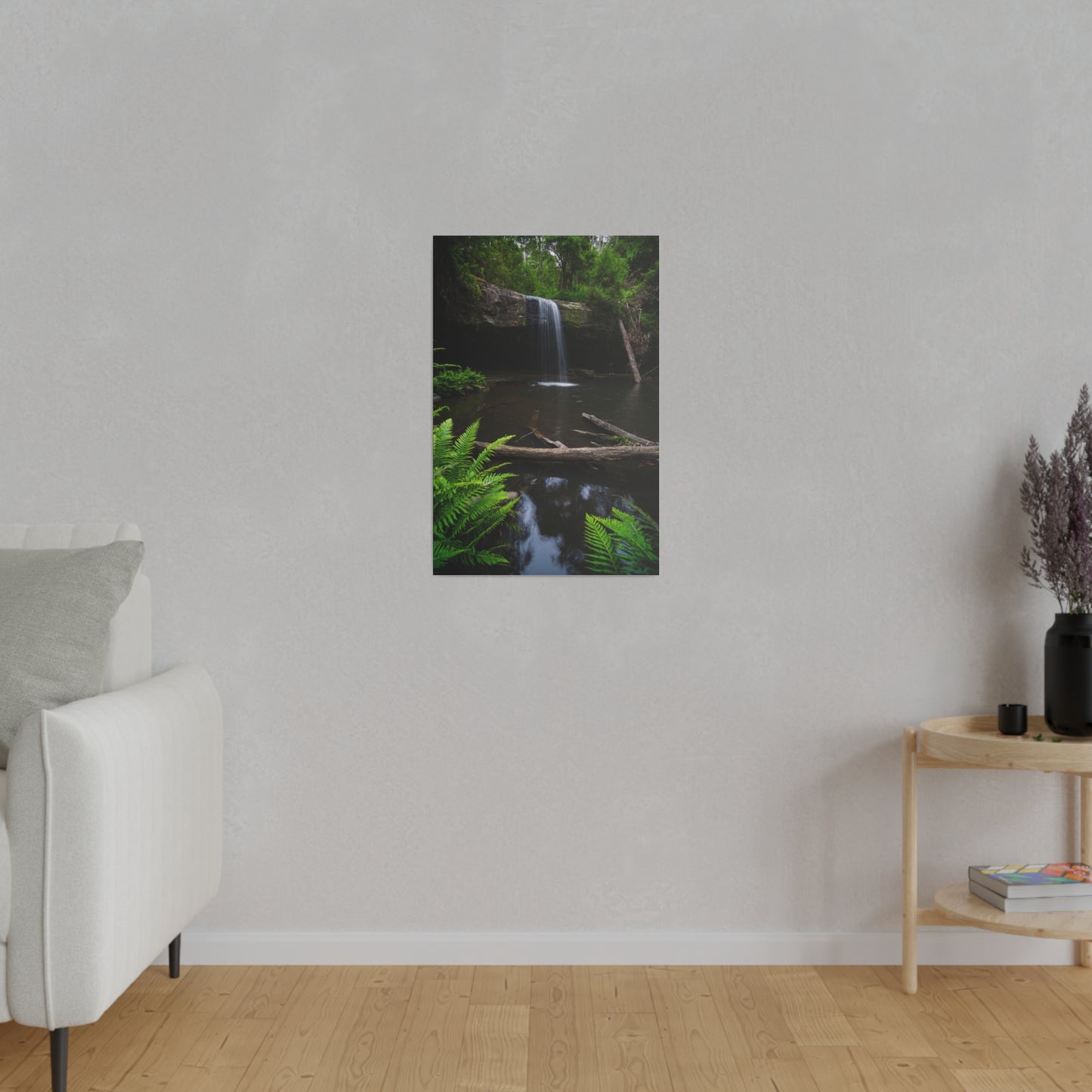 The beautiful Lower Kalimna Falls printed on a stretched matte canvas