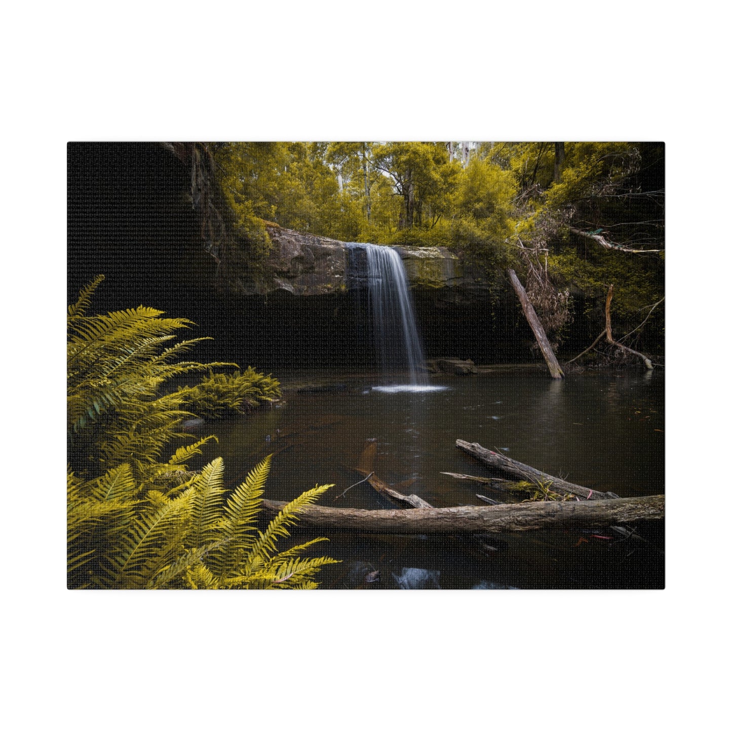 The beautiful Lower Kalimna Falls printed in a stretched matte canvas