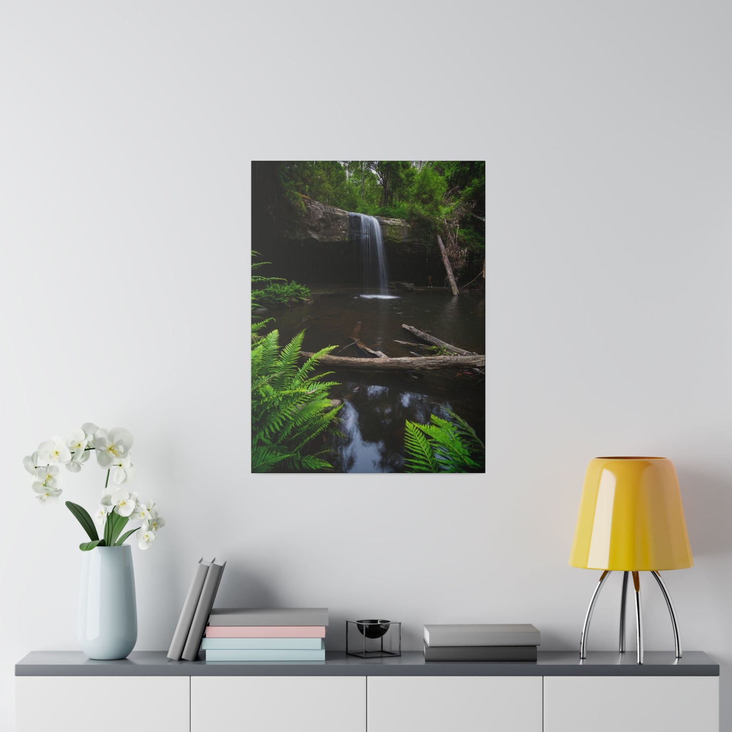 The beautiful Lower Kalimna Falls printed on a stretched matte canvas