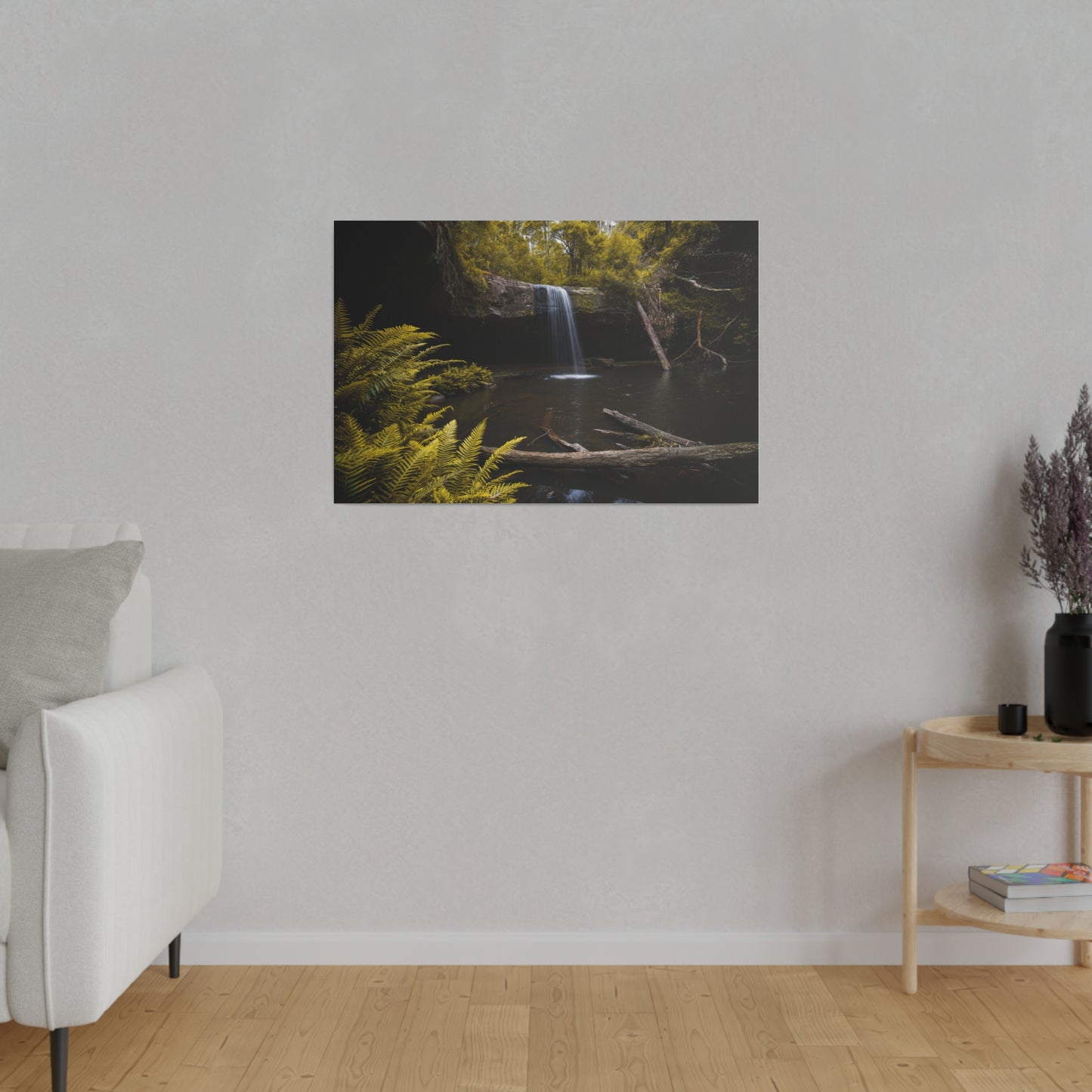 The beautiful Lower Kalimna Falls printed in a stretched matte canvas