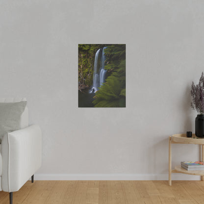 The beautiful Beauchamp Falls printed on a stretched matte canvas