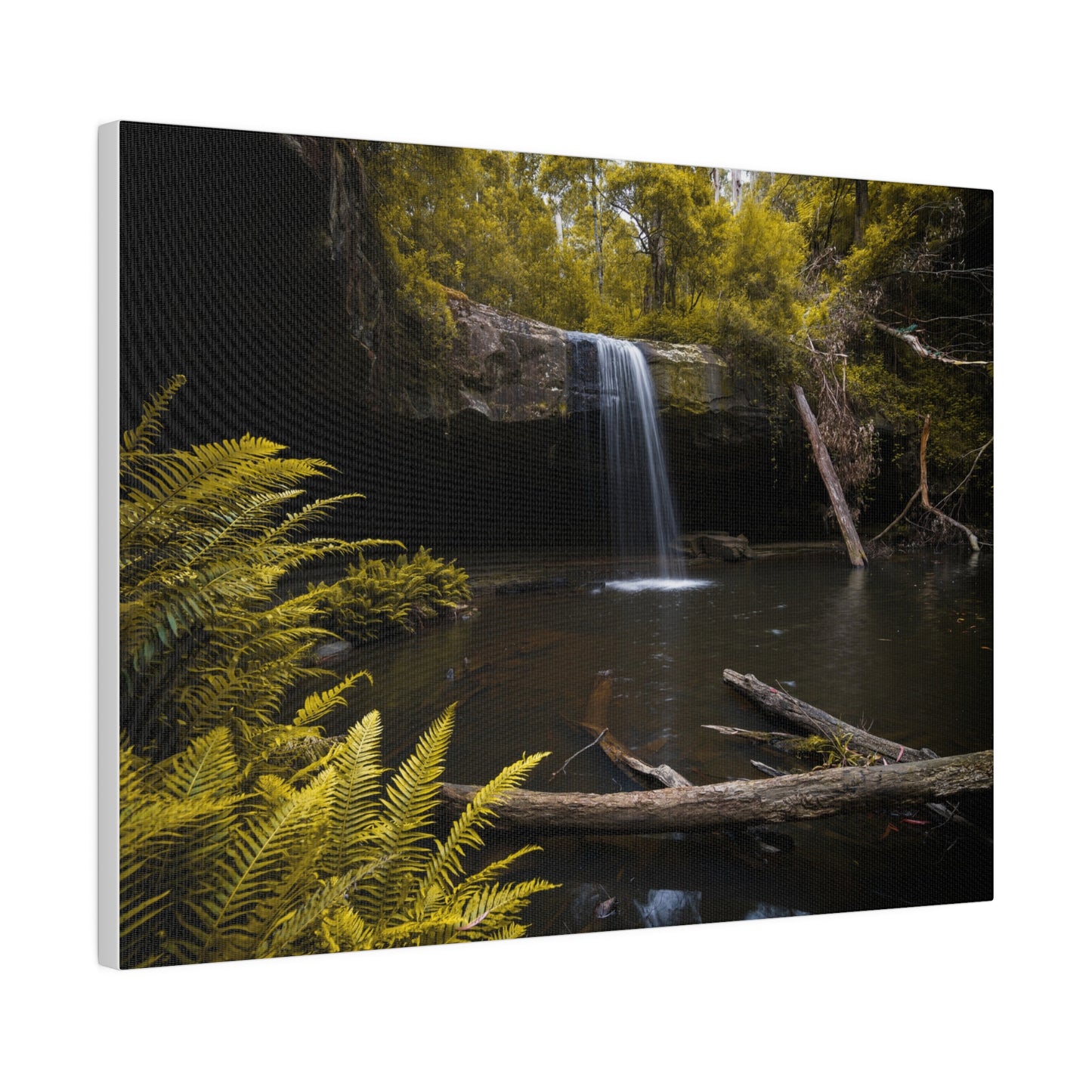 The beautiful Lower Kalimna Falls printed in a stretched matte canvas