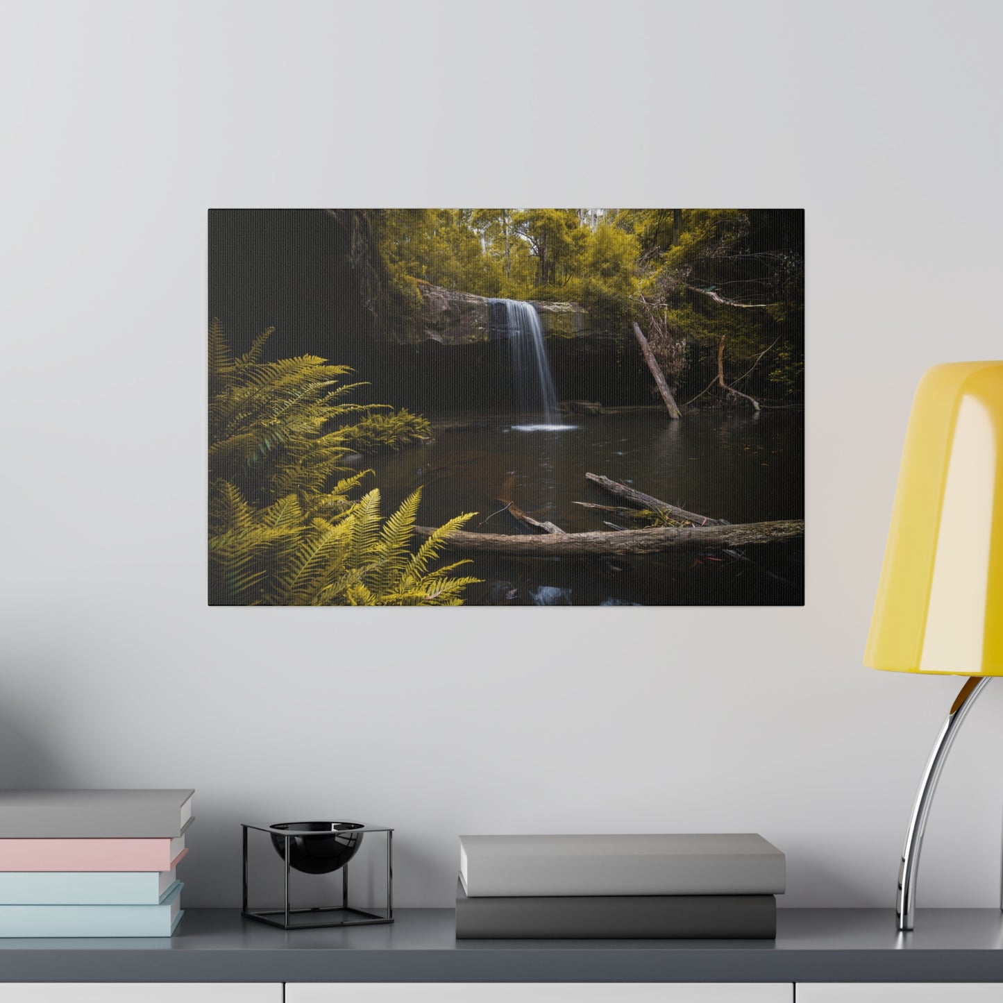 The beautiful Lower Kalimna Falls printed in a stretched matte canvas