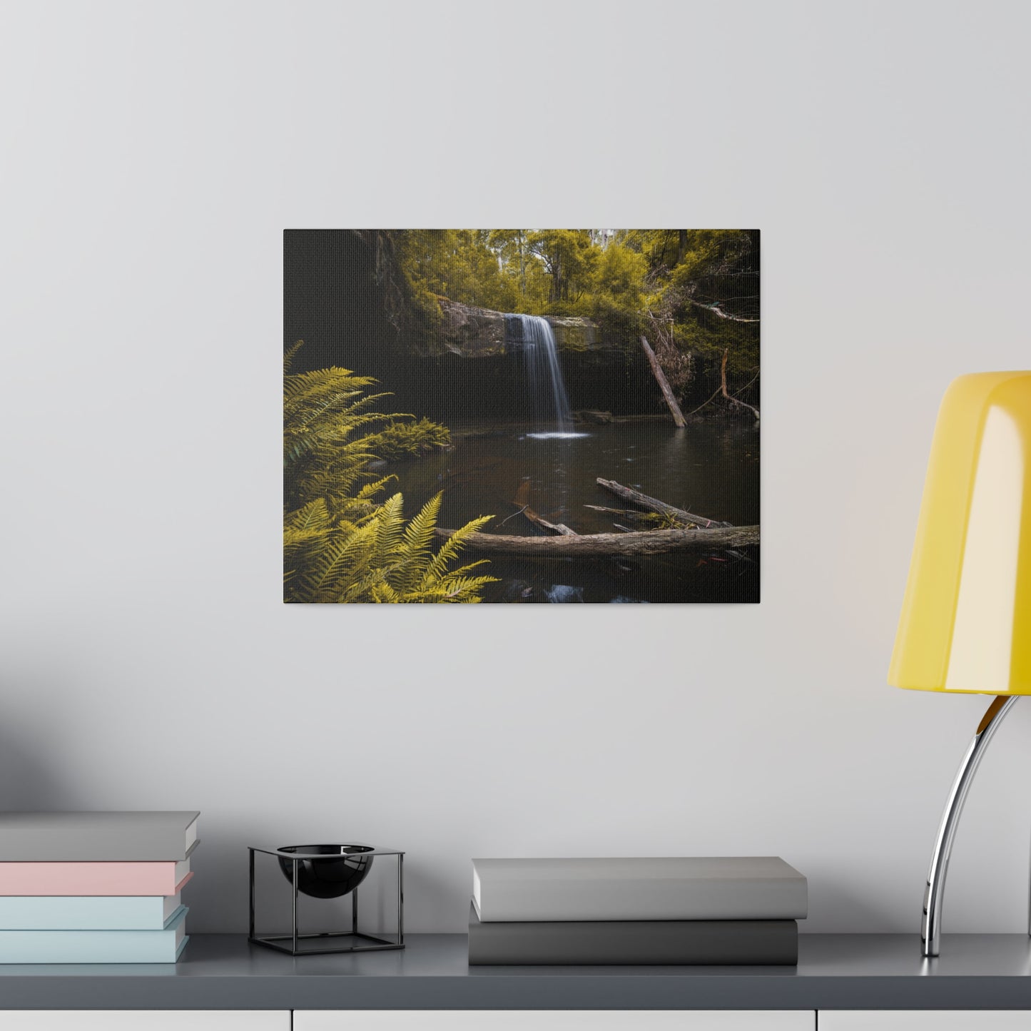 The beautiful Lower Kalimna Falls printed in a stretched matte canvas