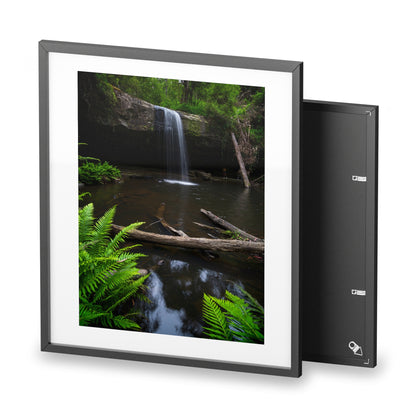 The beautiful Lower Kalimna Falls printed on a matte framed poster