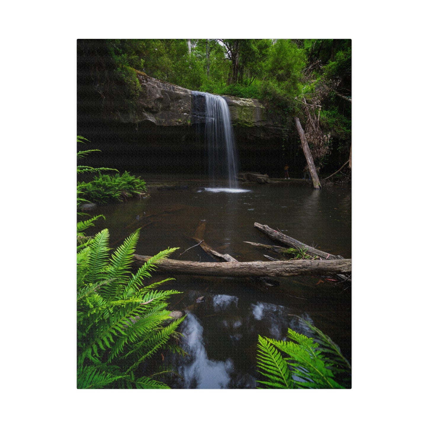 The beautiful Lower Kalimna Falls printed on a stretched matte canvas