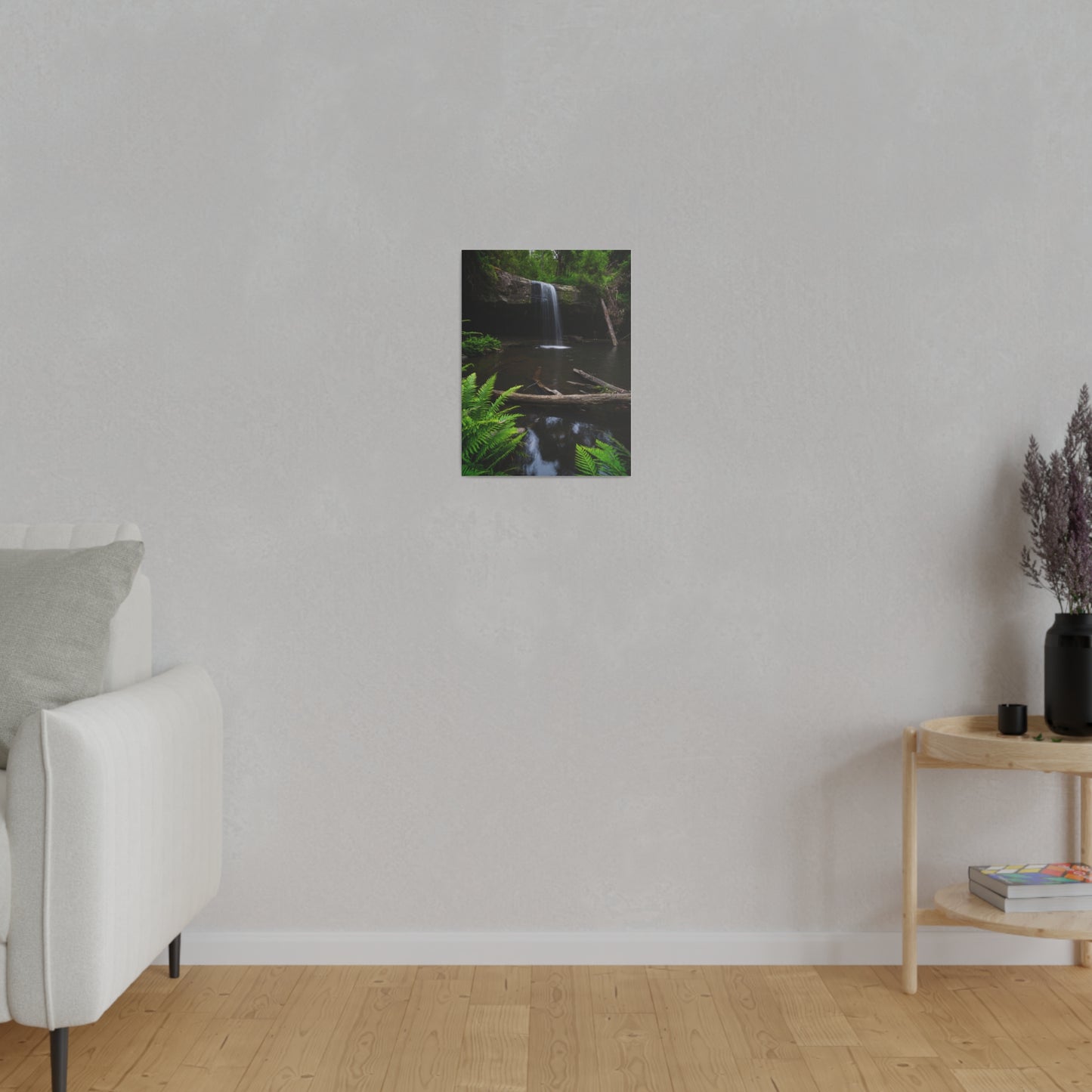 The beautiful Lower Kalimna Falls printed on a stretched matte canvas