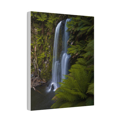 The beautiful Beauchamp Falls printed on a stretched matte canvas