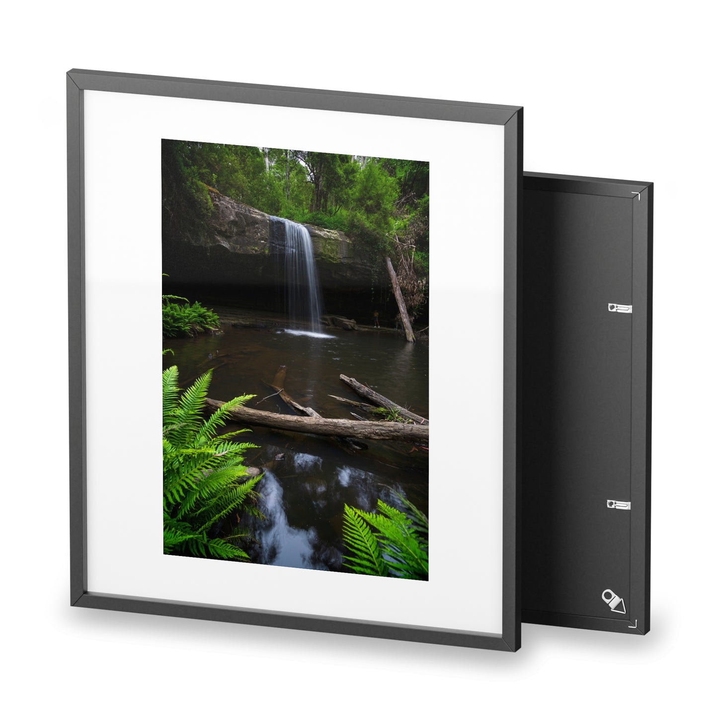 The beautiful Lower Kalimna Falls printed on a matte framed poster