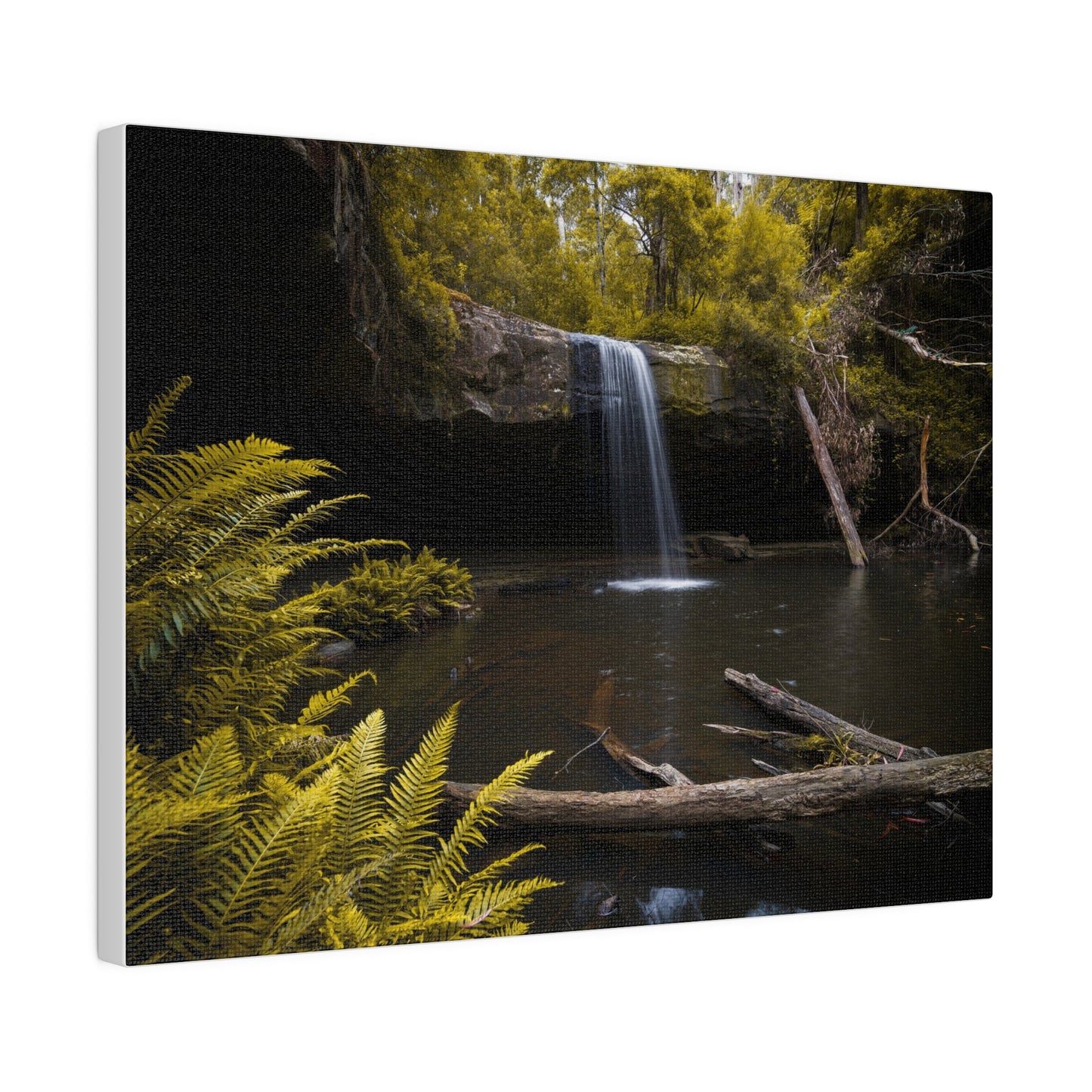 The beautiful Lower Kalimna Falls printed in a stretched matte canvas