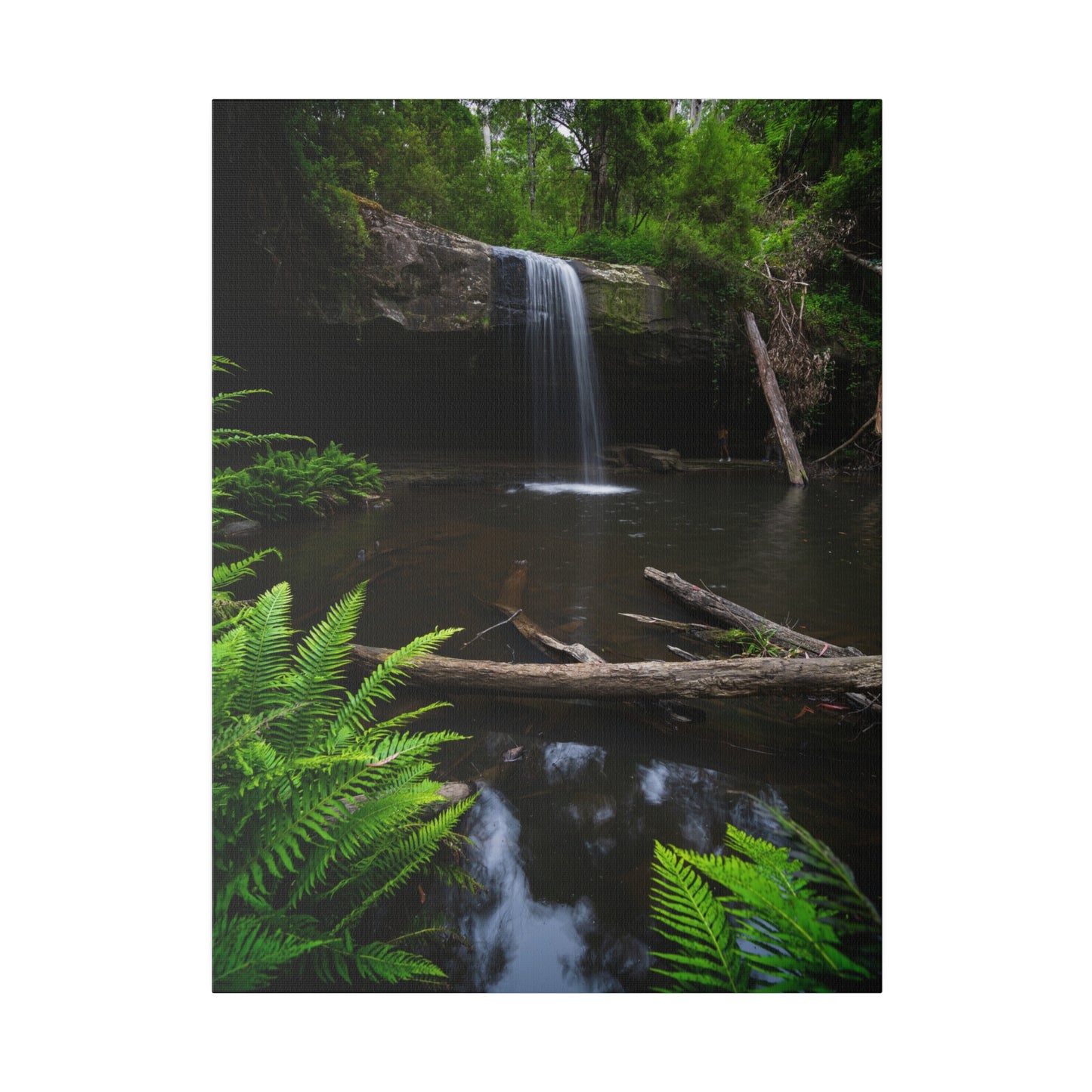 The beautiful Lower Kalimna Falls printed on a stretched matte canvas