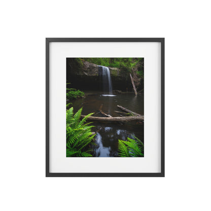 The beautiful Lower Kalimna Falls printed on a matte framed poster