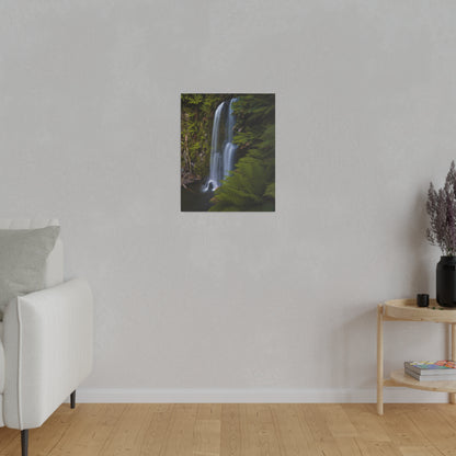 The beautiful Beauchamp Falls printed on a stretched matte canvas