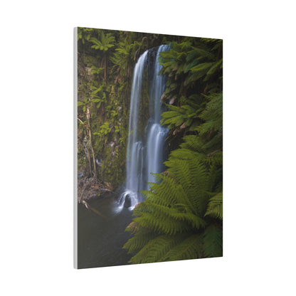 The beautiful Beauchamp Falls printed on a stretched matte canvas