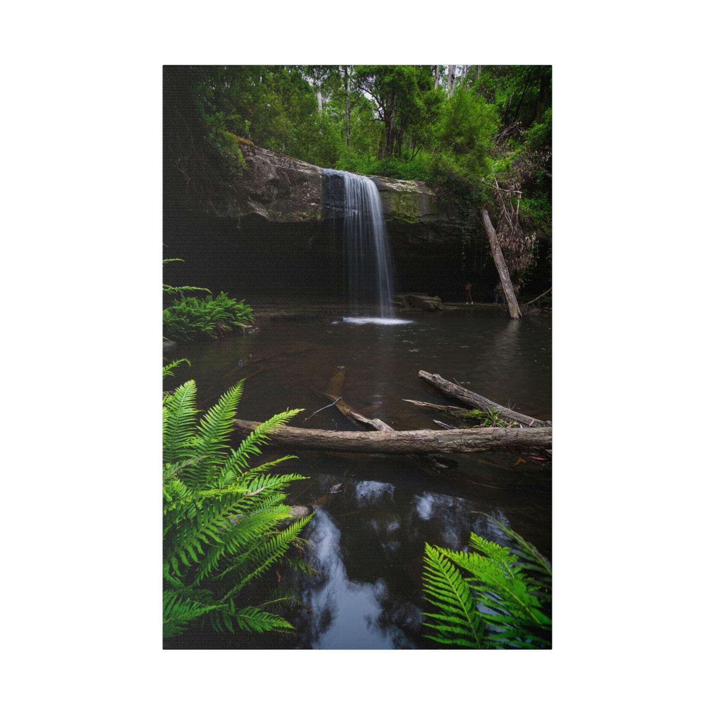 The beautiful Lower Kalimna Falls printed on a stretched matte canvas