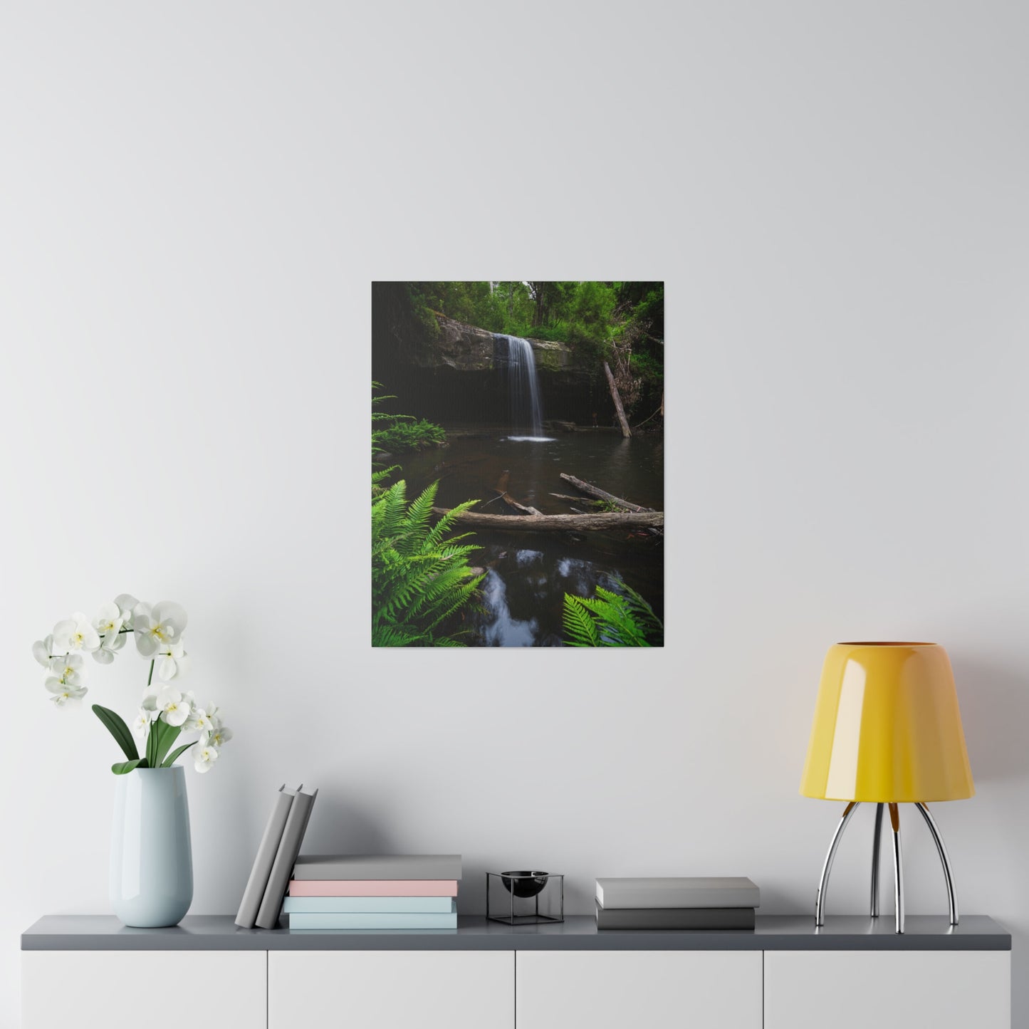 The beautiful Lower Kalimna Falls printed on a stretched matte canvas