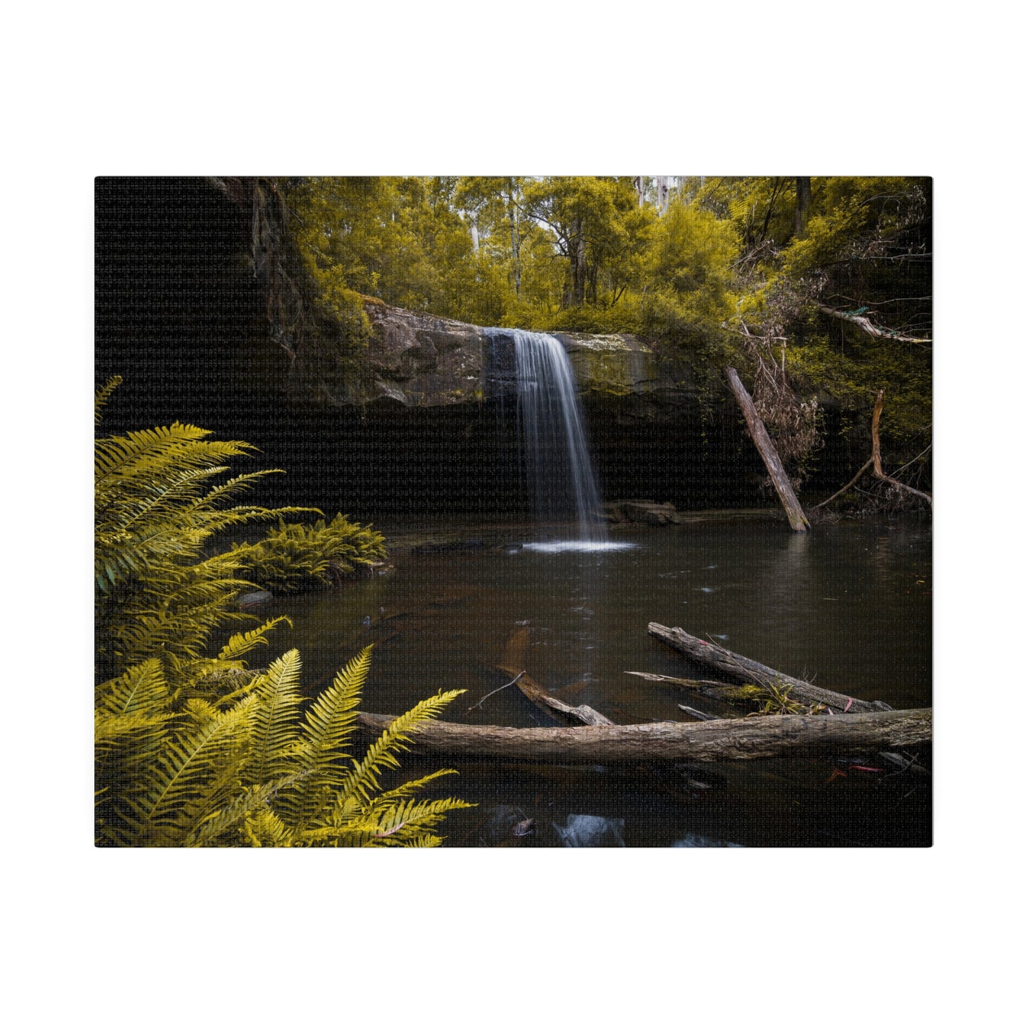 The beautiful Lower Kalimna Falls printed in a stretched matte canvas