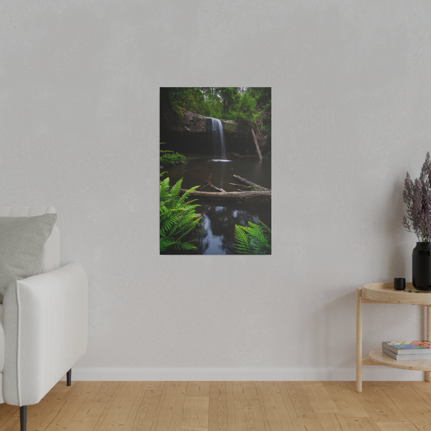 The beautiful Lower Kalimna Falls printed on a stretched matte canvas