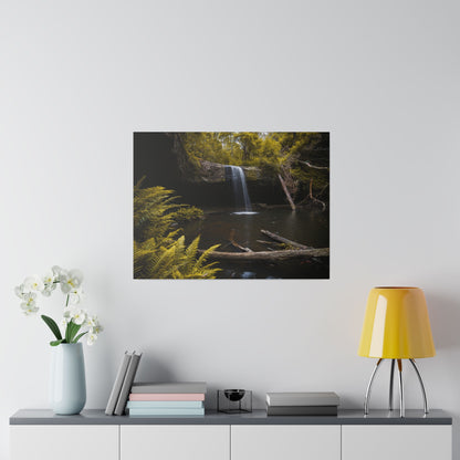 The beautiful Lower Kalimna Falls printed in a stretched matte canvas