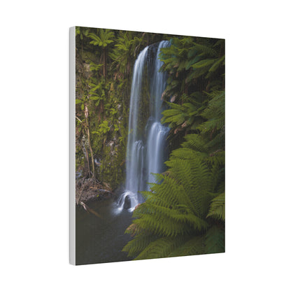 The beautiful Beauchamp Falls printed on a stretched matte canvas